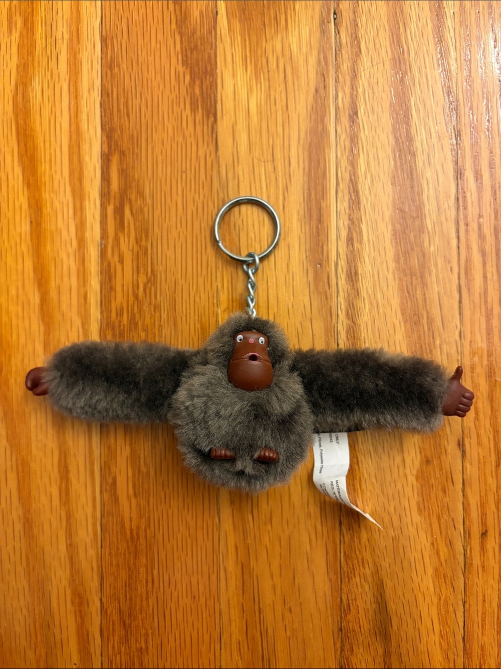 Kipling Brown Plush Monkey Keychain